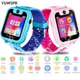kids tracker watch waterproof 1.54" Touch Screen camera SOS Call Location Device Children watches Clock S6