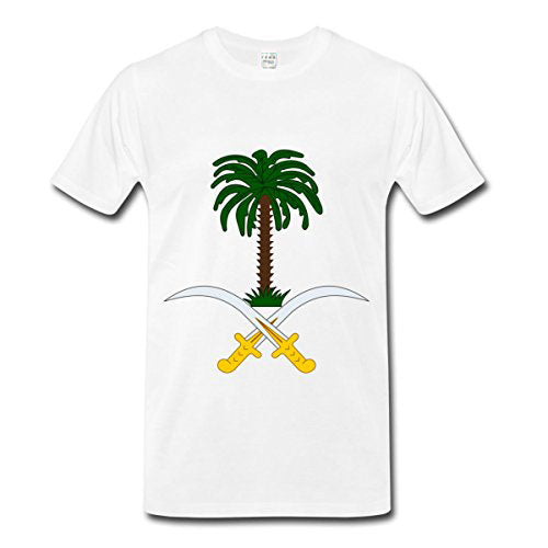 T Shirts Funny Streetwear Brand Clothing Saudi Arabia Crest 100% Cotton Short Sleeve T Shirt