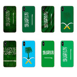 Saudi Arabia National Flag Emblem For Apple iPhone X XS Max XR 4 4S 5 5C 5S SE 6 6S 7 8 Plus Soft Silica