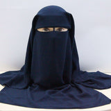 Muslim Bandana Scarf Islamic 3 layers Niqab