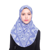 Patterened Hijabs Muslim Iislamic Scarf Scarves Printed Multicolor Headscarf Women Muslim Hijab Scarf