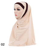 Muslim Hijab Islamic Jersey Turban Women Black Under Scarf Caps