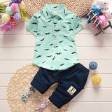 2019 New Baby Spring and Autumn Long-sleeved Suit Children's Animal little