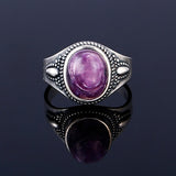 Sterling silver 925 men and women jewelry retro ring
